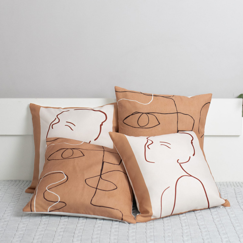  Набор декоративных подушек со съемным чехлом майн+ком 40х40 (см)-2 шт. (RH 24016+RH 24018) SELENA